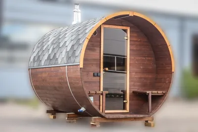 Круглая баня-бочка - 3.0м