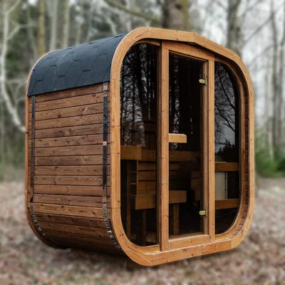 Cabin Barrel Sauna - Cube mini 1.2m